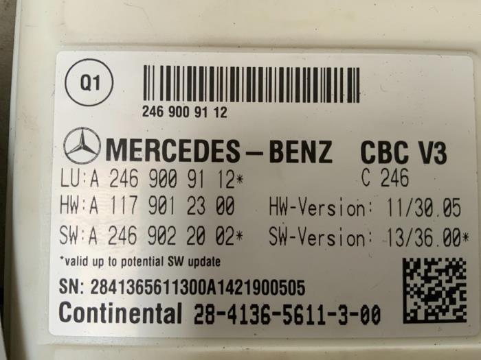 Bodycontrol Module van een Mercedes-Benz A (W176) 2.2 A-200 CDI, A-200d 16V 4-Matic 2014