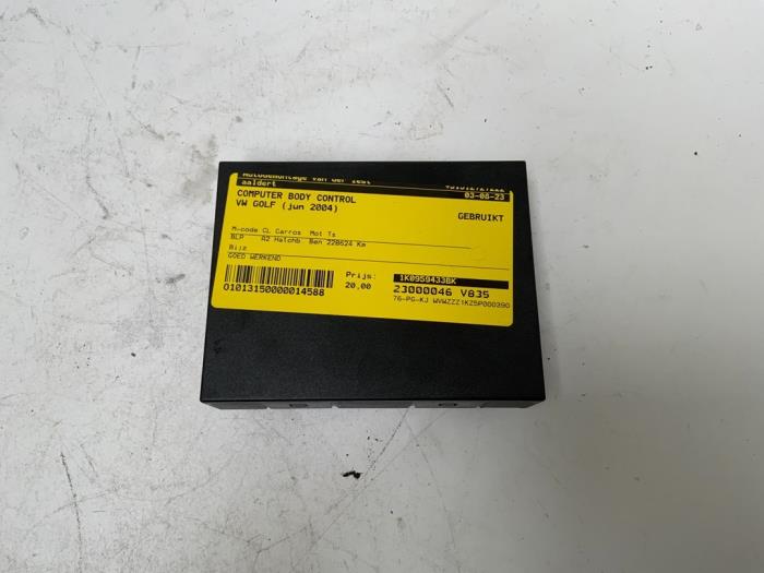 Gebruikte Computer Body Control Volkswagen Golf V (1K1) 1.6 FSI 16V Prijs € 20,00 Margeregeling aangeboden door Autodemontage van der Iest