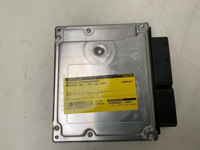 Gebruikte Computer Motormanagement Mercedes E (W211) 3.2 E-320 CDI 24V Prijs € 120,00 Margeregeling aangeboden door Autodemontage van der Iest
