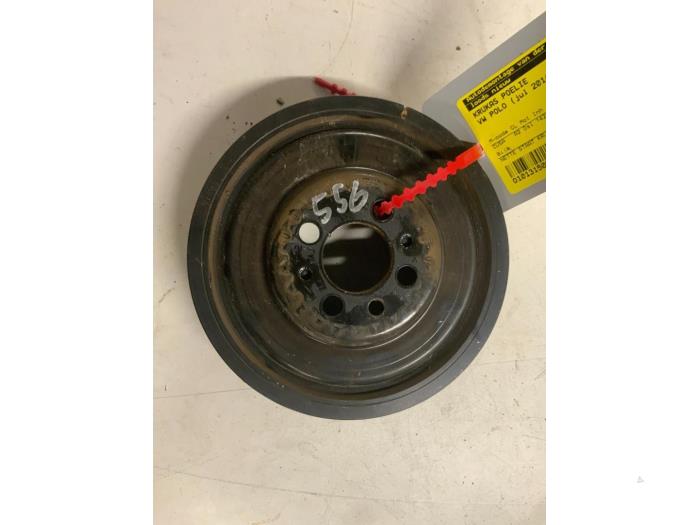 Gebruikte Poelie Krukas Volkswagen Polo V (6R) 1.4 TDI DPF BlueMotion technology Prijs € 20,00 Margeregeling aangeboden door Autodemontage van der Iest