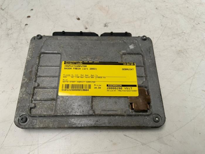 Gebruikte Inspuitcomputer Skoda Fabia (6Y5) 1.2 HTTP Prijs € 30,00 Margeregeling aangeboden door Autodemontage van der Iest