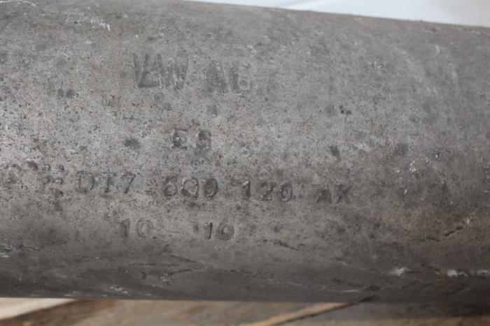 Uitlaat Einddemper van een Volkswagen Polo V (6R) 1.2 TDI 12V BlueMotion 2012