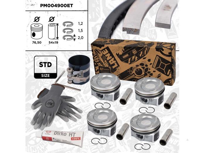 Zuiger van een Volkswagen Golf VI (5K1) 1.4 TSI 160 16V 2012