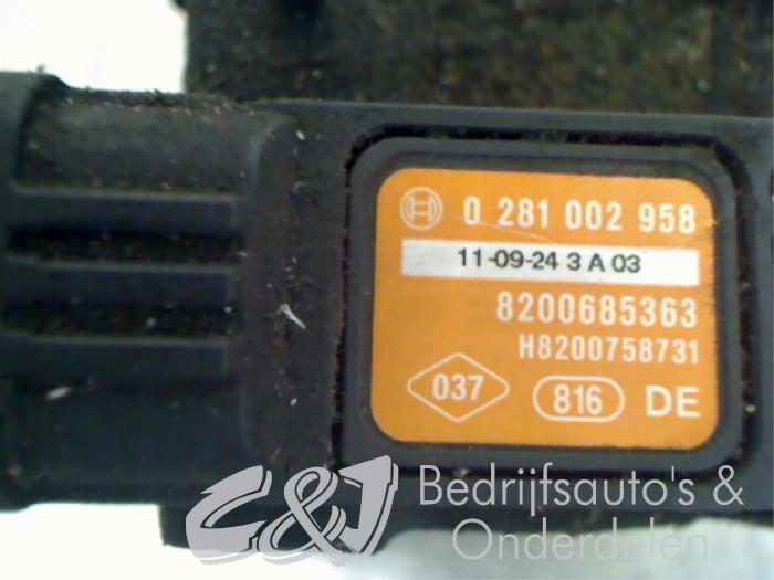 Map Sensor (inlaatspruitstuk) van een Opel Vivaro 2.0 CDTI 16V 2014