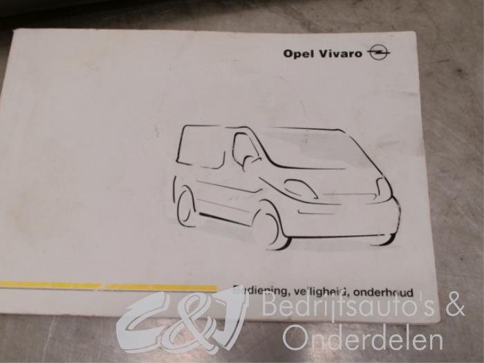 Instructie Boekje van een Vauxhall Vivaro A 1.9 DTI 16V 2002