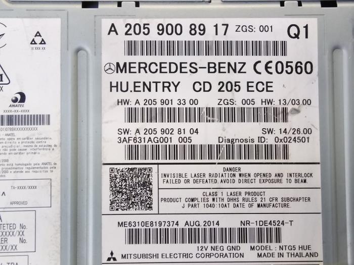 Radio Mercedes C-Klasse
