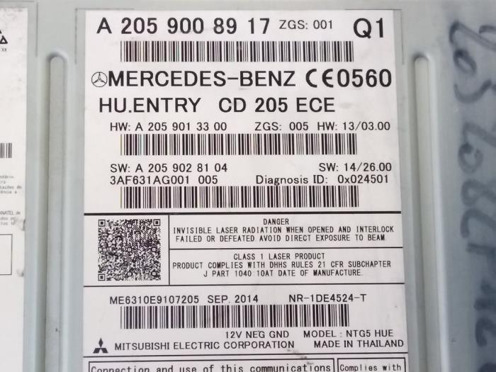 Radio Mercedes C-Klasse