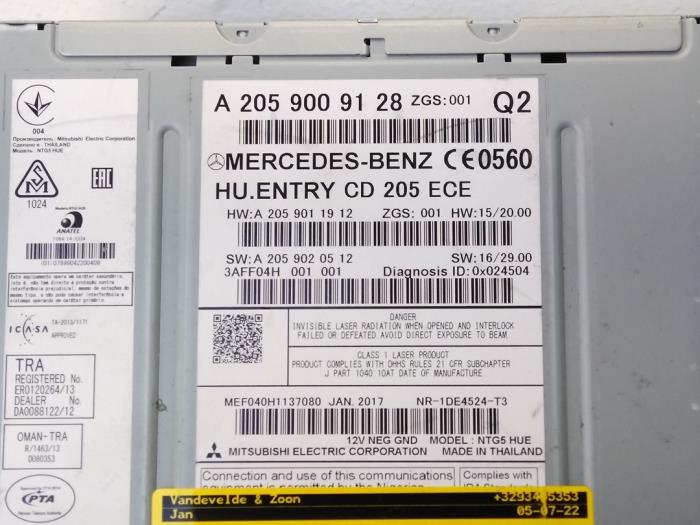 Radio Mercedes C-Klasse