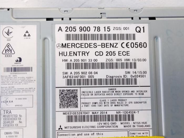 Radio Mercedes C-Klasse