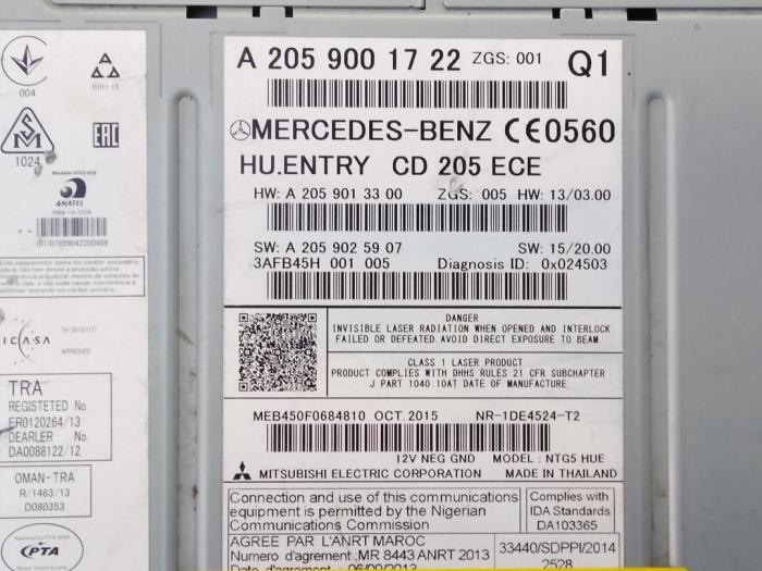 Radio Mercedes C-Klasse