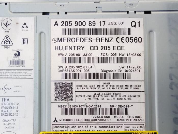 Radio Mercedes C-Klasse