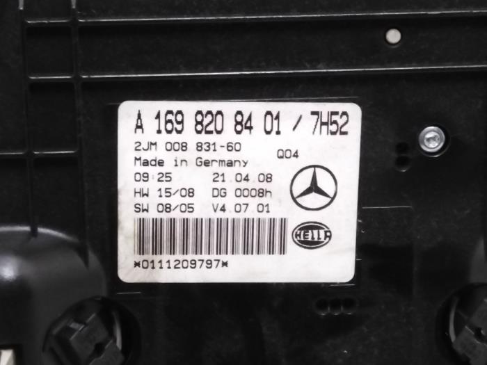 Oswietlenie wewnetrzne przód Mercedes B-Klasse