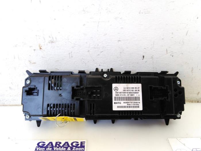 Panneau de commandes chauffage Mercedes E-Klasse