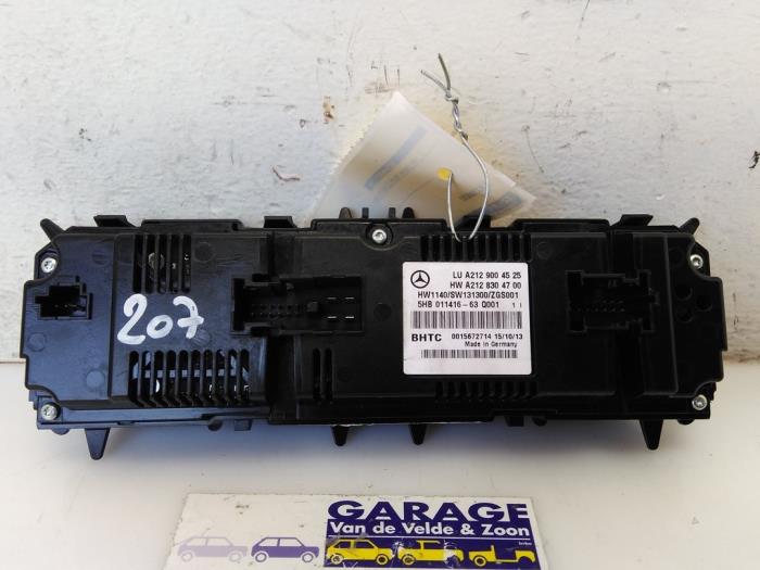 Panneau de commandes chauffage Mercedes E-Klasse