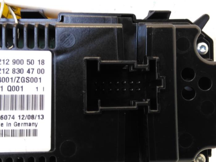 Panneau de commandes chauffage Mercedes E-Klasse