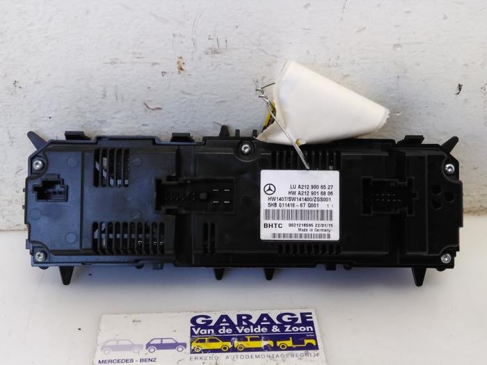Panneau de commandes chauffage Mercedes E-Klasse
