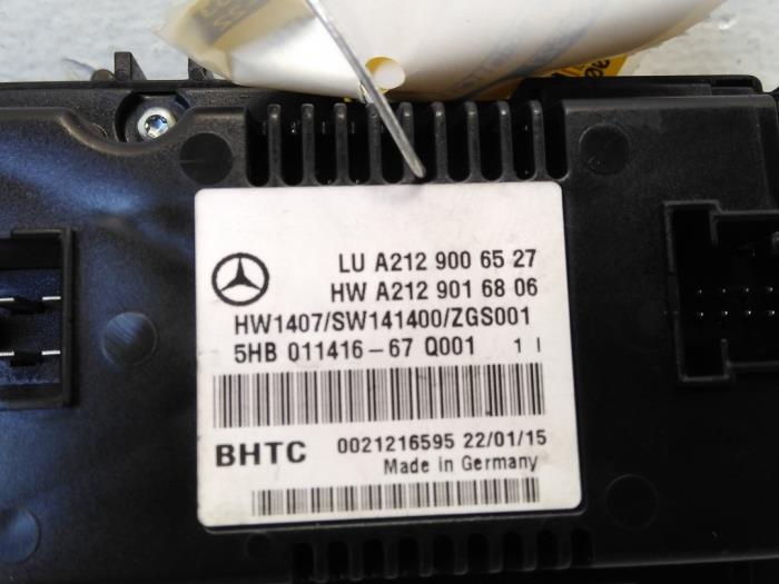 Panneau de commandes chauffage Mercedes E-Klasse