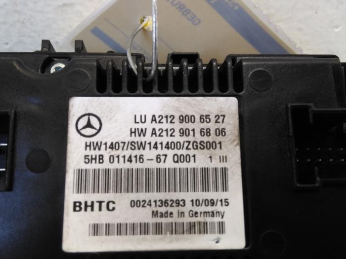 Panel sterowania nagrzewnicy Mercedes E-Klasse