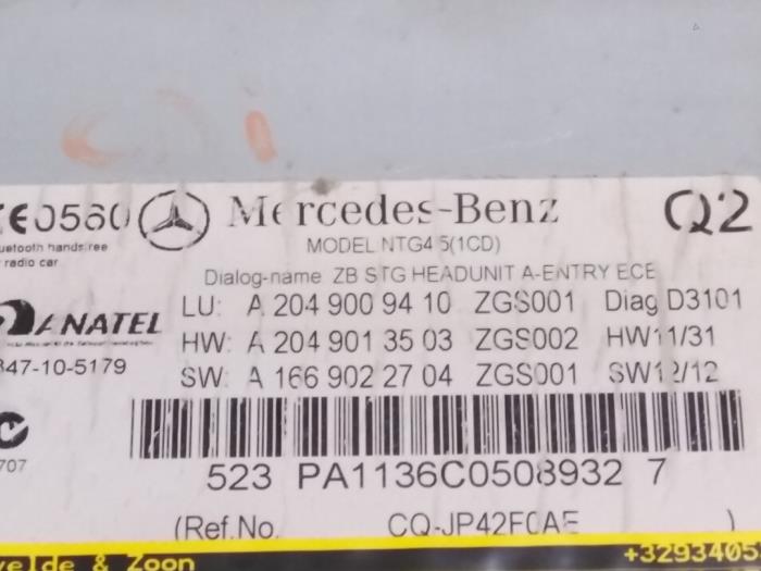 Radio Mercedes C-Klasse