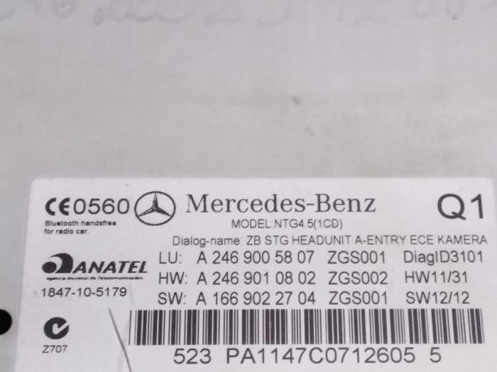 Radio Mercedes B-Klasse
