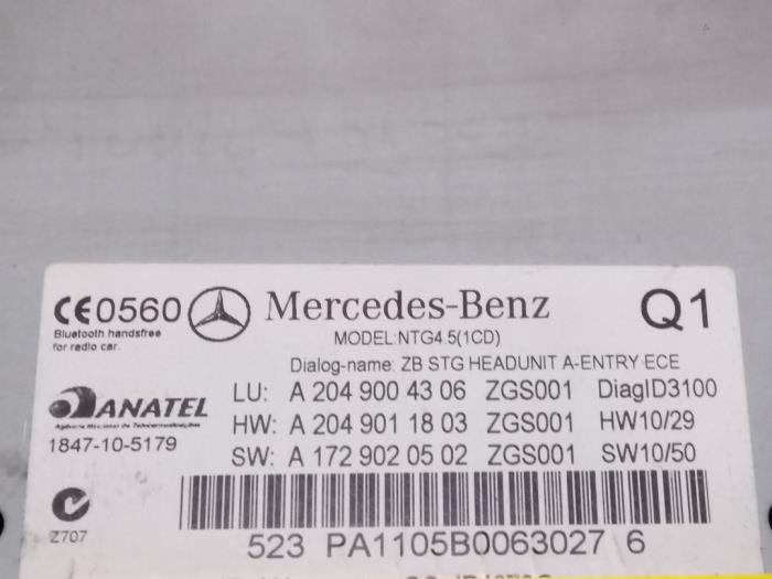 Radio Mercedes C-Klasse