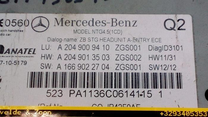 Radio Mercedes C-Klasse