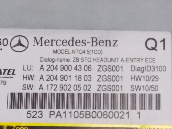 Radio Mercedes C-Klasse