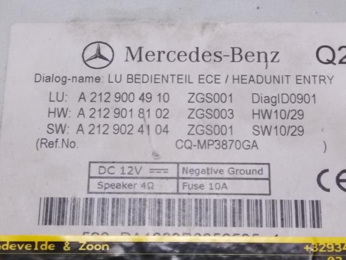 Radio Mercedes E-Klasse