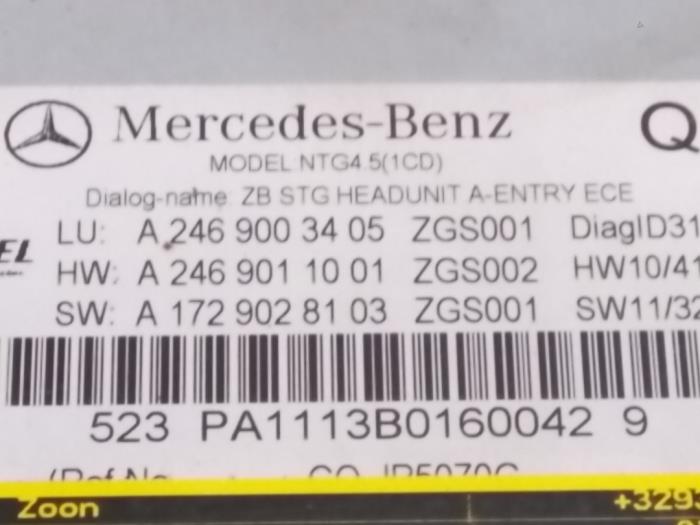 Radio Mercedes B-Klasse