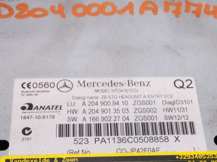Radio Mercedes C-Klasse