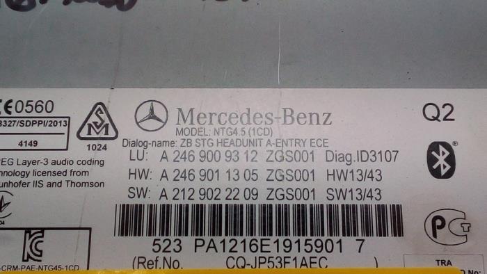 Radio Mercedes A-Klasse