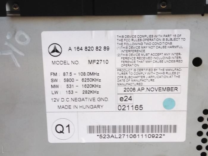 Radio Mercedes ML-Klasse