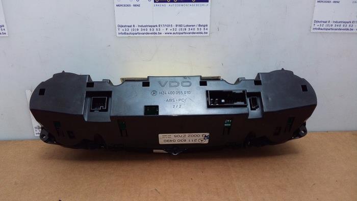 Panneau de commandes chauffage Mercedes E-Klasse