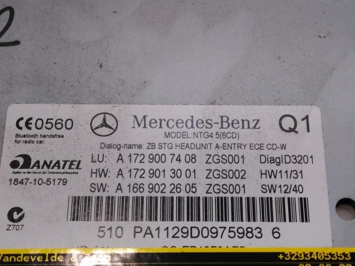 Radio Mercedes SLK