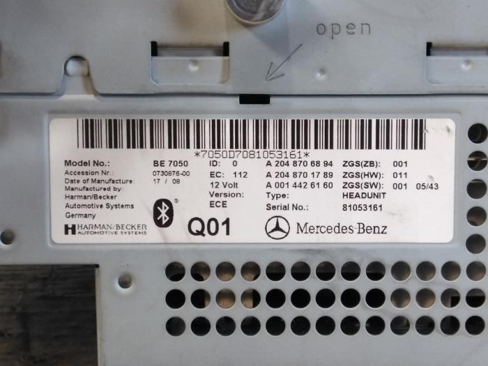 Radio Mercedes C-Klasse