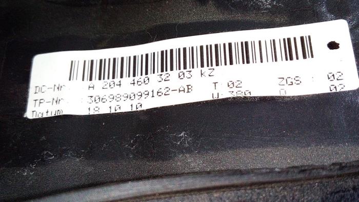 Stuurwiel van een Mercedes-Benz GLK (204.7/9) 2.2 220 CDI 16V BlueEff.,BlueTEC 4-Matic 2011