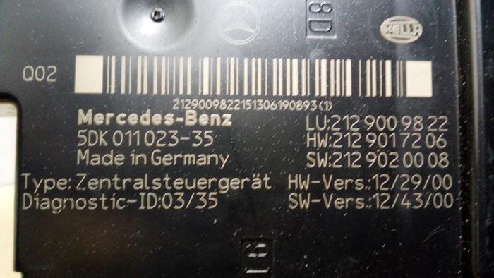 Módulo de confort Mercedes E-Klasse