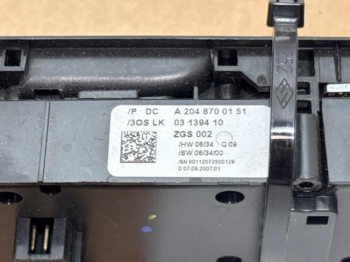 Multi-functional window switch Mercedes E-Klasse