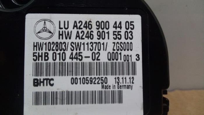 Panneau de commandes chauffage Mercedes A-Klasse