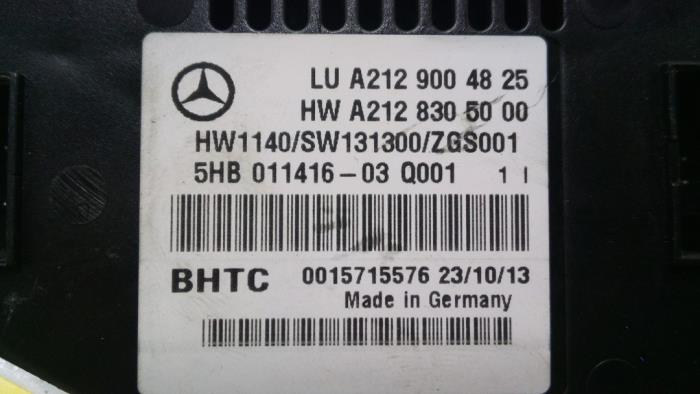 Panneau de commandes chauffage Mercedes E-Klasse