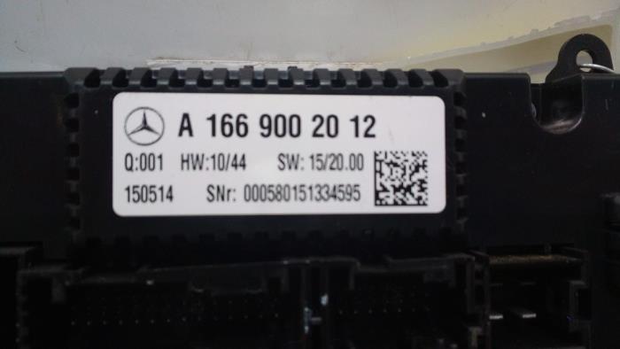 Panneau de commandes chauffage Mercedes ML-Klasse