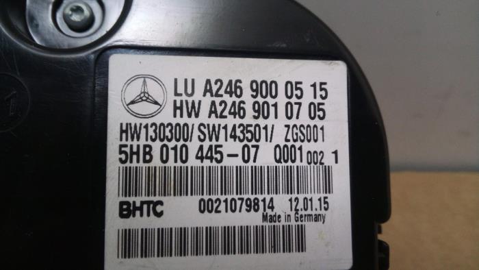 Panneau de commandes chauffage Mercedes A-Klasse