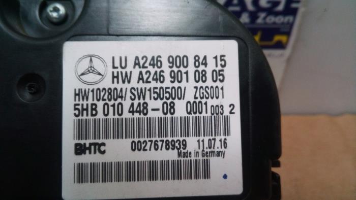 Panneau de commandes chauffage Mercedes A-Klasse