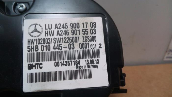 Panneau de commandes chauffage Mercedes A-Klasse