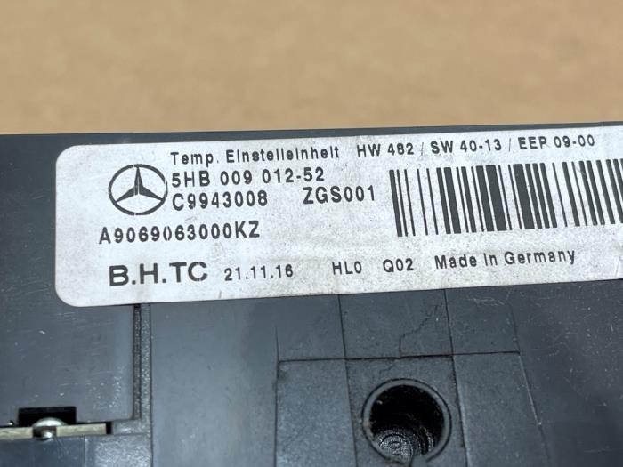 Panneau de commandes chauffage Mercedes Sprinter