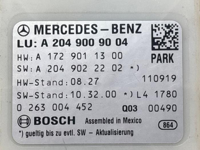 Parking assist computer Mercedes C-Klasse