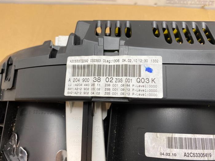 Odometer KM Mercedes C-Klasse