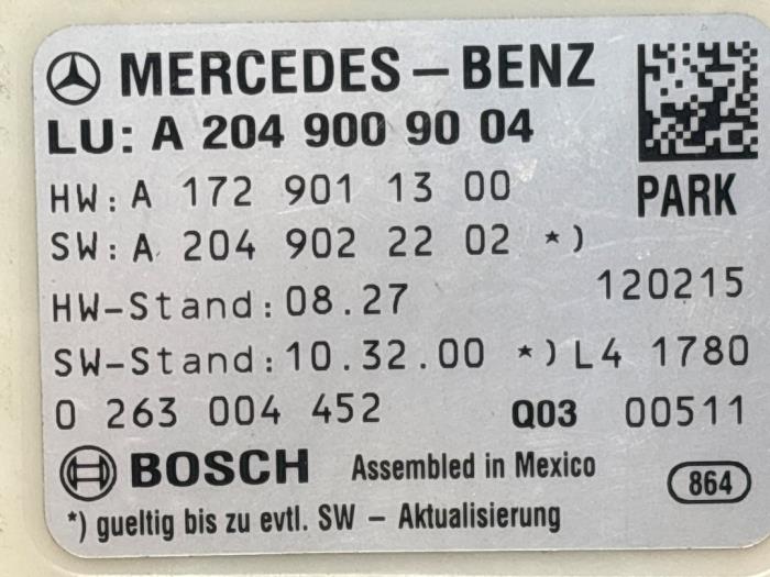 Parking assist computer Mercedes C-Klasse