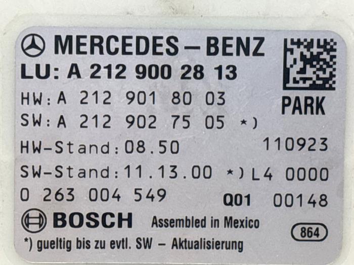 Ordinateur aide au stationnement Mercedes E-Klasse