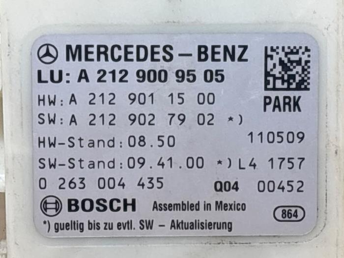 Ordinateur aide au stationnement Mercedes E-Klasse